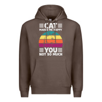 Coffee Funny Cat Lover Sarcastic Cat Memes Premium Hoodie - linhVisuals