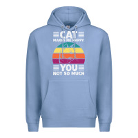 Colony Blue Funny Cat Lover Sarcastic Cat Memes Premium Hoodie - linhVisuals