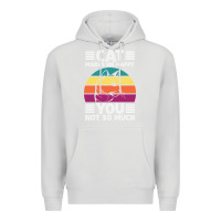 Dove Grey Funny Cat Lover Sarcastic Cat Memes Premium Hoodie - linhVisuals