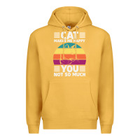Mustard Funny Cat Lover Sarcastic Cat Memes Premium Hoodie - linhVisuals