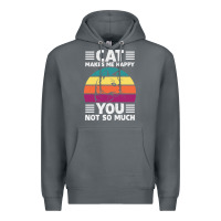 Rock Funny Cat Lover Sarcastic Cat Memes Premium Hoodie - linhVisuals