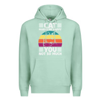 Seafoam Funny Cat Lover Sarcastic Cat Memes Premium Hoodie - linhVisuals