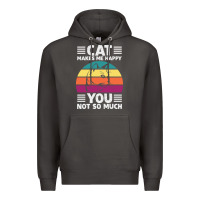 Smoke Funny Cat Lover Sarcastic Cat Memes Premium Hoodie - linhVisuals