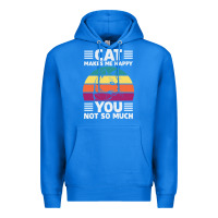 True Royal Funny Cat Lover Sarcastic Cat Memes Premium Hoodie - linhVisuals