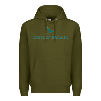 Army Green cathay pacific essential Premium Hoodie - linhVisuals