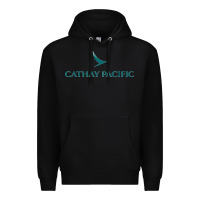Black cathay pacific essential Premium Hoodie - linhVisuals