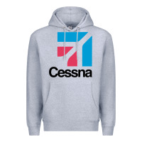 Heather Grey cessnas Premium Hoodie - linhVisuals