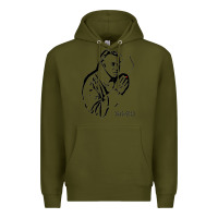 Army Green christopher hitchens essential Premium Hoodie - linhVisuals