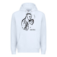 White christopher hitchens essential Premium Hoodie - linhVisuals