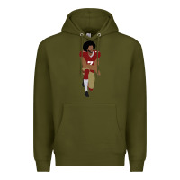 Army Green colin kaepernick kneeling classic Premium Hoodie - linhVisuals