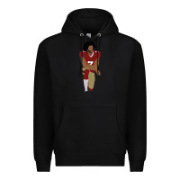 Black colin kaepernick kneeling classic Premium Hoodie - linhVisuals