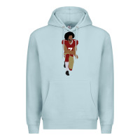 Blue Mist colin kaepernick kneeling classic Premium Hoodie - linhVisuals