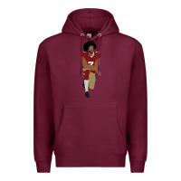 Burgundy colin kaepernick kneeling classic Premium Hoodie - linhVisuals