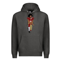 Charcoal Heather colin kaepernick kneeling classic Premium Hoodie - linhVisuals