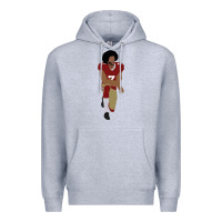 Heather Grey colin kaepernick kneeling classic Premium Hoodie - linhVisuals