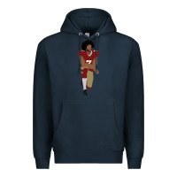 Navy colin kaepernick kneeling classic Premium Hoodie - linhVisuals