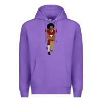Purple colin kaepernick kneeling classic Premium Hoodie - linhVisuals