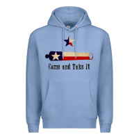 Colony Blue come and take it   texas flag essential Premium Hoodie - linhVisuals