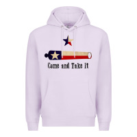 Lilac come and take it   texas flag essential Premium Hoodie - linhVisuals