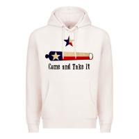 Pale Pink come and take it   texas flag essential Premium Hoodie - linhVisuals
