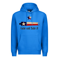 True Royal come and take it   texas flag essential Premium Hoodie - linhVisuals