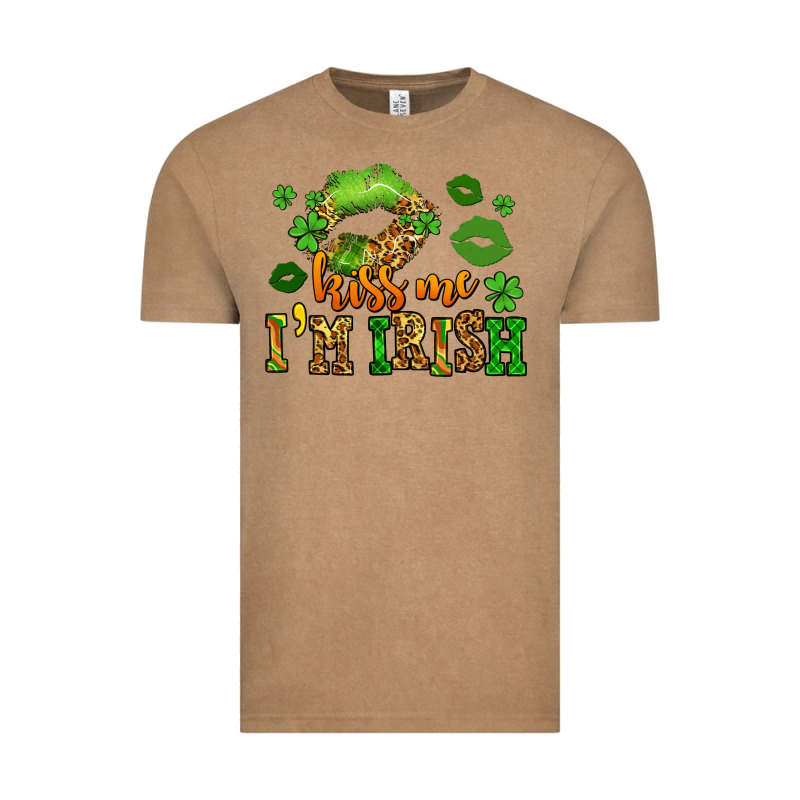 Kiss Me Im Irish St Patricks Lip Stain Vintage Tee by LillyAllenDesigns | Teevron