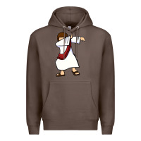 Coffee dabbing jesus christian dab dance Premium Hoodie - linhVisuals
