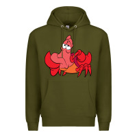 Army Green sebastian Premium Hoodie - linhVisuals