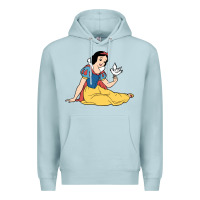 Blue Mist snow white Premium Hoodie - linhVisuals