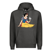 Charcoal Heather snow white Premium Hoodie - linhVisuals