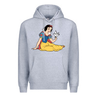 Heather Grey snow white Premium Hoodie - linhVisuals