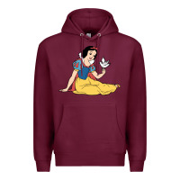Burgundy snow white Premium Hoodie - linhVisuals