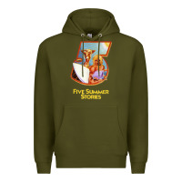 Army Green five 5 summer stories t shirt Premium Hoodie - linhVisuals