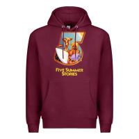 Burgundy five 5 summer stories t shirt Premium Hoodie - linhVisuals