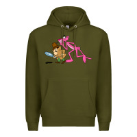 Army Green the pink panther Premium Hoodie - linhVisuals