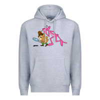 Heather Grey the pink panther Premium Hoodie - linhVisuals
