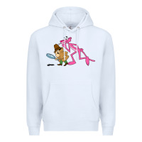 White the pink panther Premium Hoodie - linhVisuals