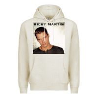 Oatmeal Heather ricky martin   ricky martin Premium Hoodie - linhVisuals