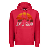 Cardinal jekyll island beach georgia ga palms vacation surf sundown tank top Premium Hoodie - linhVisuals