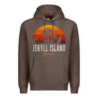 Coffee jekyll island beach georgia ga palms vacation surf sundown tank top Premium Hoodie - linhVisuals