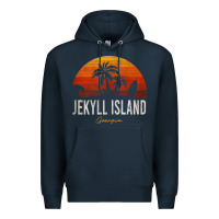 Navy jekyll island beach georgia ga palms vacation surf sundown tank top Premium Hoodie - linhVisuals