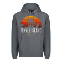 Rock jekyll island beach georgia ga palms vacation surf sundown tank top Premium Hoodie - linhVisuals