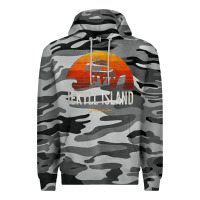 Slate Camo jekyll island beach georgia ga palms vacation surf sundown tank top Premium Hoodie - linhVisuals