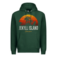 Jekyll Island Beach Georgia Ga Palms Vacation Surf Sundown Tank Top Premium Hoodie | Teevron