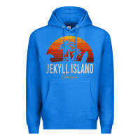 True Royal jekyll island beach georgia ga palms vacation surf sundown tank top Premium Hoodie - linhVisuals