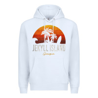 White jekyll island beach georgia ga palms vacation surf sundown tank top Premium Hoodie - linhVisuals