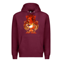 Burgundy set your heart ablaze Premium Hoodie - linhVisuals
