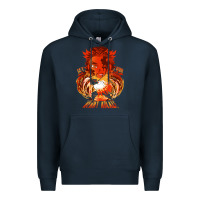 Navy set your heart ablaze Premium Hoodie - linhVisuals