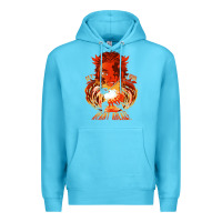 Ocean Blue set your heart ablaze Premium Hoodie - linhVisuals
