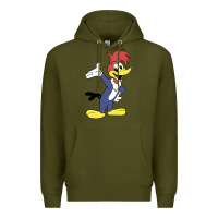 Army Green woody woodpecker Premium Hoodie - linhVisuals